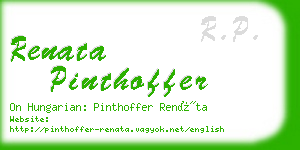 renata pinthoffer business card